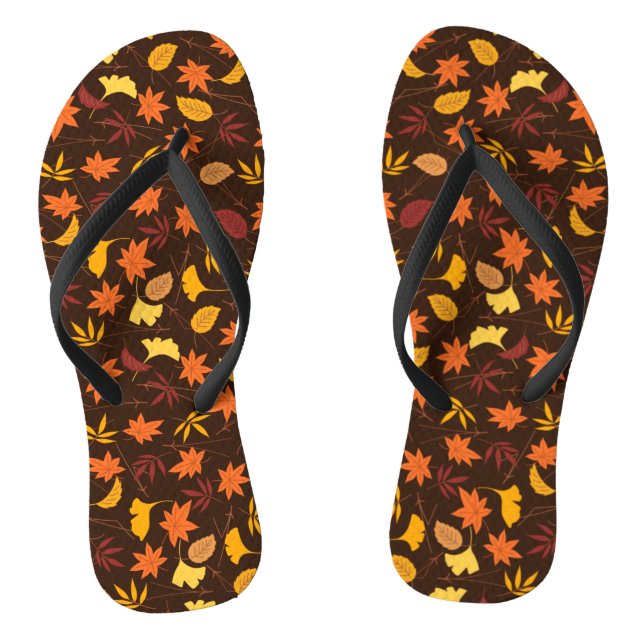 Tongs Motif Feuille de l'érable-45947 (Semelle)