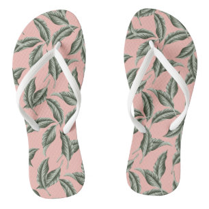 Tongs Motif Feuille du jardin tropical