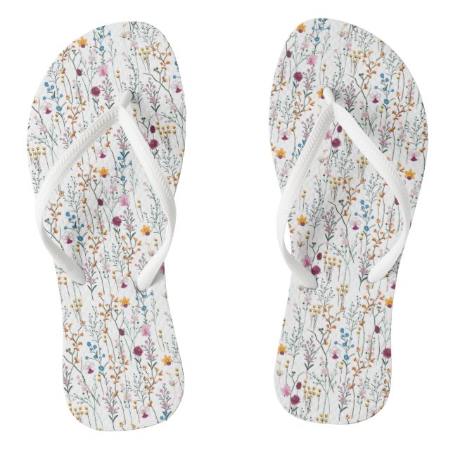 Tongs Motif Fleur sauvage (Semelle)