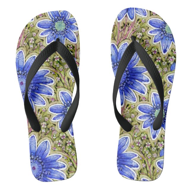 Tongs Motif floral   (Semelle)