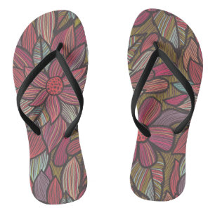 Tongs Motif floral 4 2