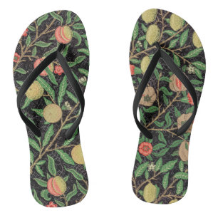Tongs Motif floral de grenade de fruit de William Morris