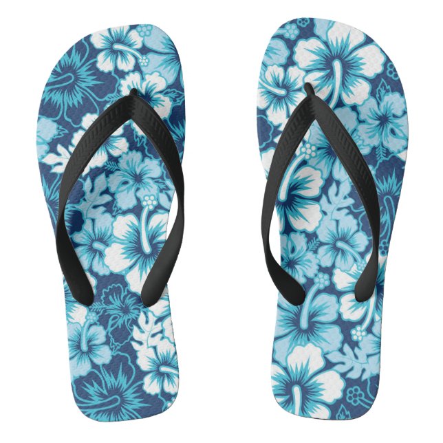 Tongs Motif floral de ketmie de surf (Semelle)