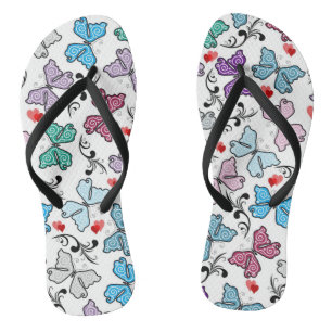 Tongs Motif Floral Valentin