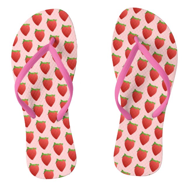Tongs Motif fraise (Semelle)