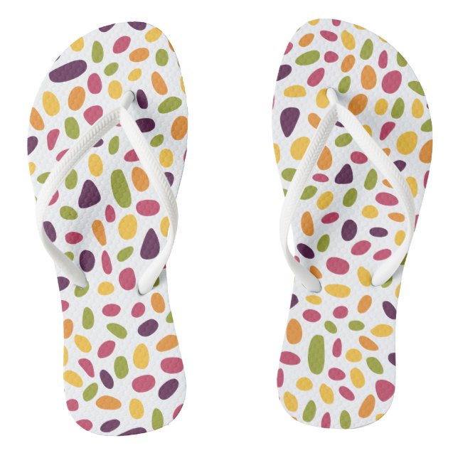 Tongs Motif Galet de Couleur (Semelle)