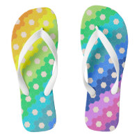 Motif géométrique Hexagon arc-en-ciel lumineux