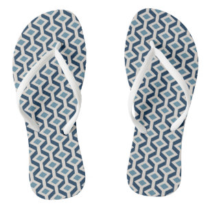 Tongs Motif géométrique inspiré par l'ère atomique