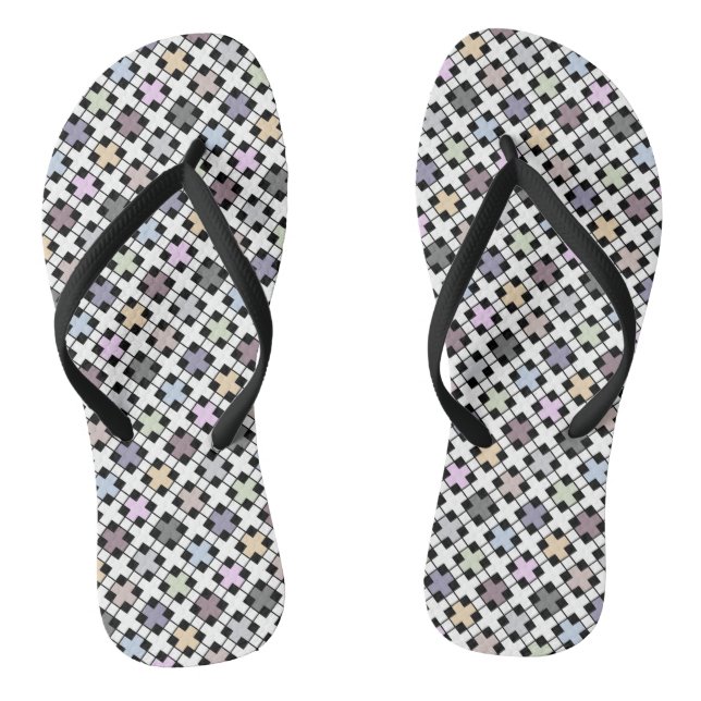 Tongs Motif géométrique multicolore (Semelle)