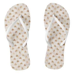 Tongs Motif Gold Art déco
