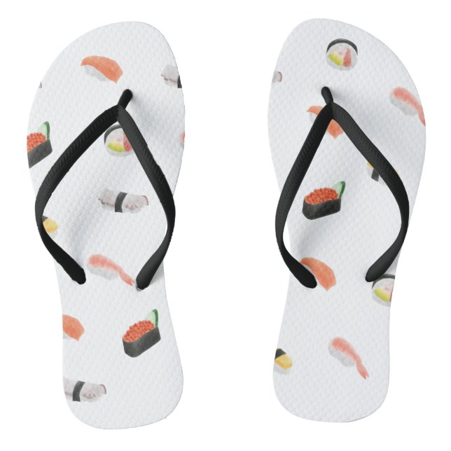 Tongs Motif japonais de sushi (Semelle)