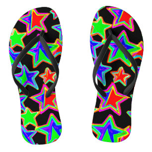 Tongs Motif lumineux Neon Starlight
