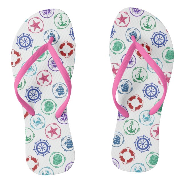 Tongs Motif marin coloré (Semelle)