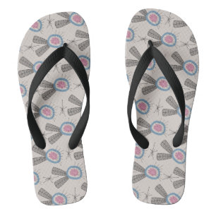 Tongs Motif MODERNE DU MILIEU DU SIÈCLE