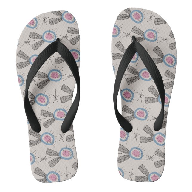 Tongs Motif MODERNE DU MILIEU DU SIÈCLE (Semelle)