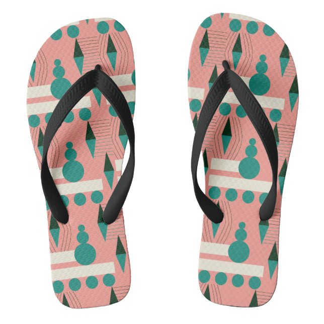 Tongs Motif MODERNE DU MILIEU DU SIÈCLE (Semelle)