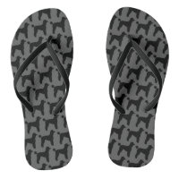 Motif noir de silhouettes de caniche standard