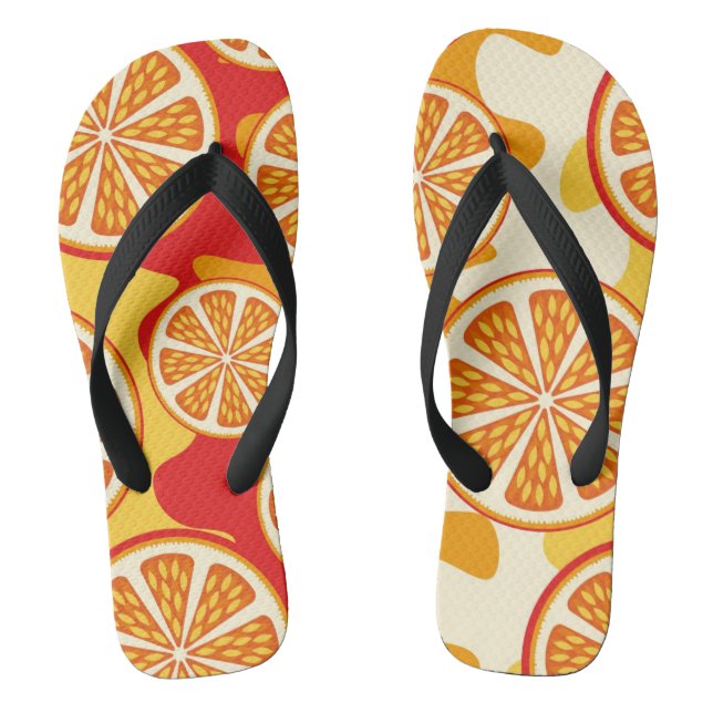 Tongs Motif orange (Semelle)