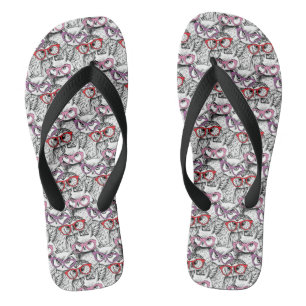 Tongs Motif Owl Eyeglasses