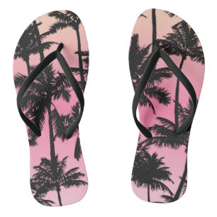 Tongs Motif Palm Tree