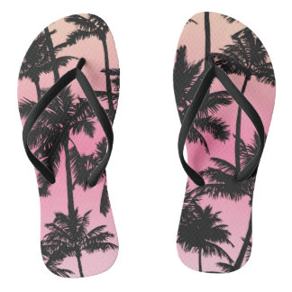 Tongs Motif Palm Tree