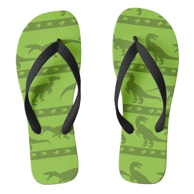 Tongs Motif Raptor Vert (Semelle)
