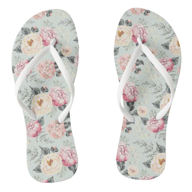 Tongs Motif rose Rose Garden (Semelle)