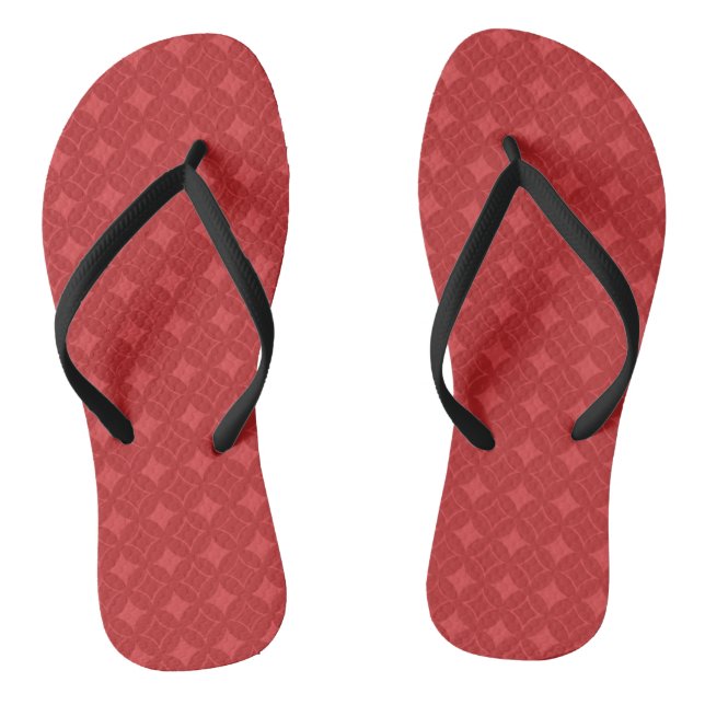 Tongs Motif shippo rouge (Semelle)