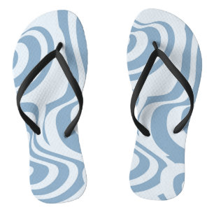 Tongs Motif Super Y2K rétro bleu