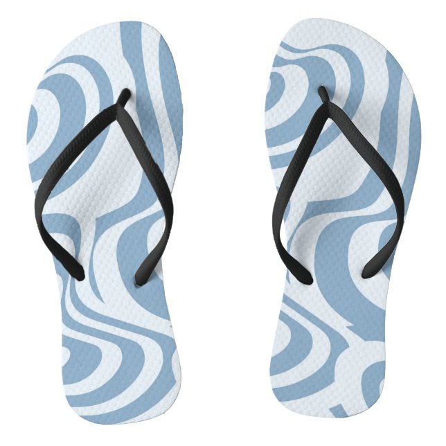 Tongs Motif Super Y2K rétro bleu (Semelle)