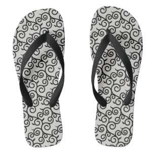 Tongs motif traditionnel arabe design japonais