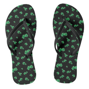 Tongs Motif Trèfle Irlandais