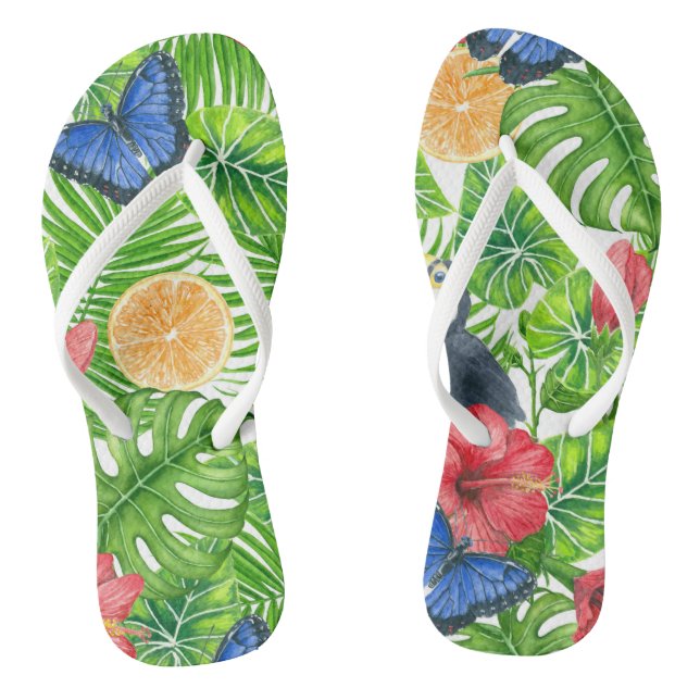 Tongs Motif tropical (Semelle)