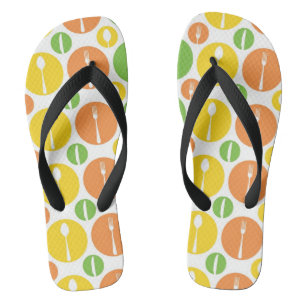Tongs Motif vintage de couverts