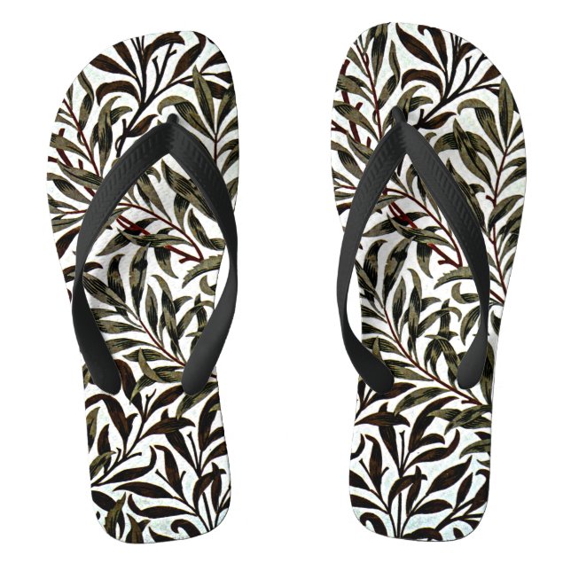 Tongs motif William Morris, branche de saule (Semelle)