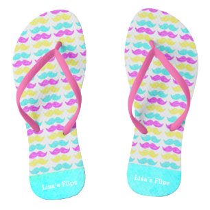 Tongs Moustaches CMY