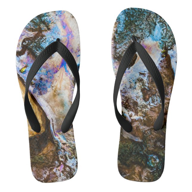 Tongs nature abstraite eau morte (Semelle)