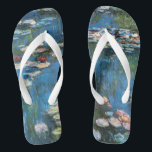 Tongs Nénuphars de Claude Monet, Impressionnisme Vintage<br><div class="desc">Nénuphar (1914) de Claude Monet est une peinture de nature impressionniste vintage. Une des nombreuses variations de peintures florales de nénuphars que Monet peint par l'étang dans son jardin fleuri à Giverny, France. À propos de l'artiste : Claude Monet (1840-1926) est un fondateur du mouvement de peinture impressionniste française, dont...</div>