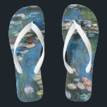 Tongs Nénuphars de Claude Monet, Impressionnisme Vintage<br><div class="desc">Nénuphar (1914) de Claude Monet est une peinture de nature impressionniste vintage. Une des nombreuses variations de peintures florales de nénuphars que Monet peint par l'étang dans son jardin fleuri à Giverny, France. À propos de l'artiste : Claude Monet (1840-1926) est un fondateur du mouvement de peinture impressionniste française, dont...</div>