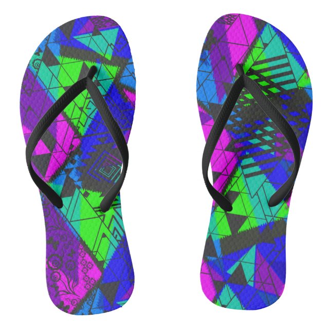 Tongs Neon abstrait. (Semelle)