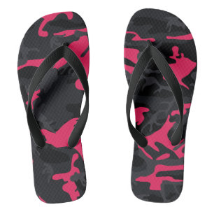 Tongs Neon Pink souligne Camo