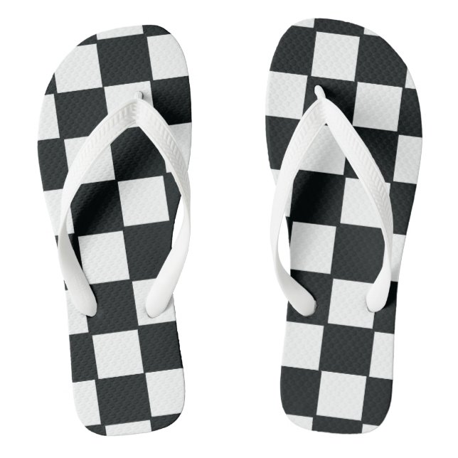 Tongs noir et blanc (Semelle)