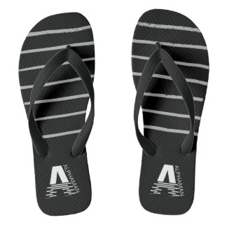 Tongs Noir et Gris ALPHAMAN Classique pour Hommes