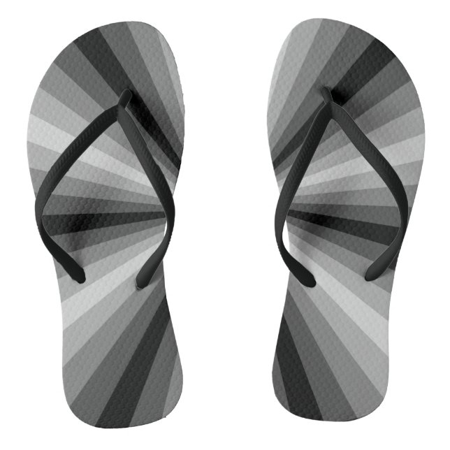 Tongs noires à illusion d'optique (Semelle)