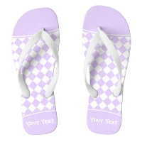 Nom personnalisable motif à carreaux Diamant Viole