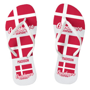 Tongs Nom personnalisé Danemark