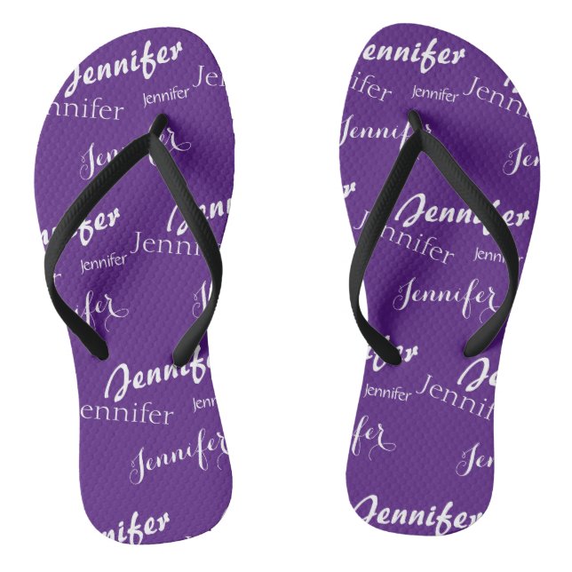 Tongs Nom pourpre motif Slim Strap (Semelle)