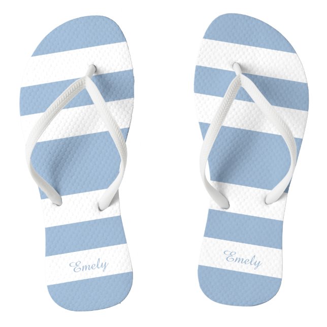 Tongs Nom Rayures Bleues Modernes (Semelle)