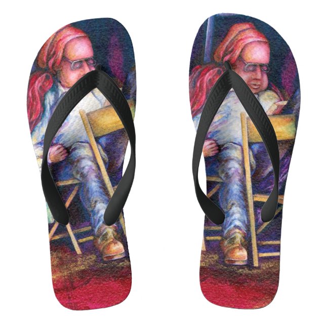 Tongs Norman préfère dessiner dans son sommeil (Semelle)