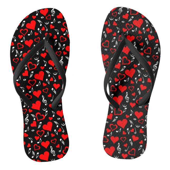 Tongs Notes de coeur et de musique (Semelle)